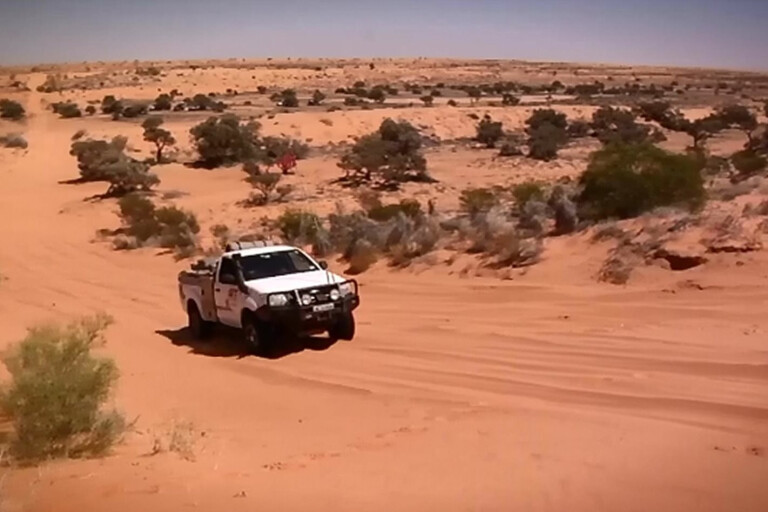 4X4 driving on Sand