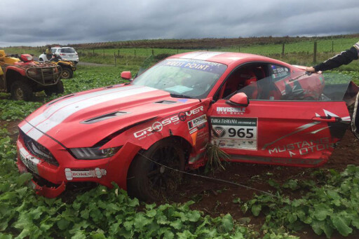 Shelby -Mustang -Targa -Tasmania -crash -1
