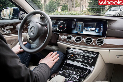 Man -driving -Mercedes -Benz -E-Class -automated -system