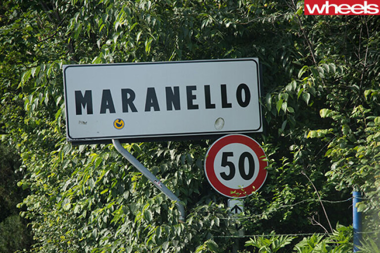 Maranello sign