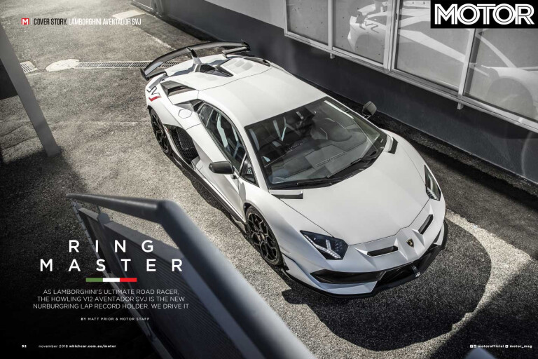 MOTOR Magazine November 2018 Lamborghini Aventador SVJ Jpg