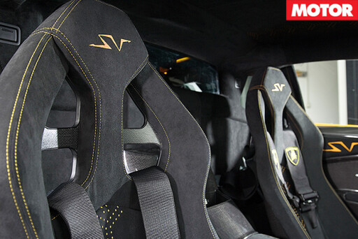 Lamborghini Murcielago SV seats