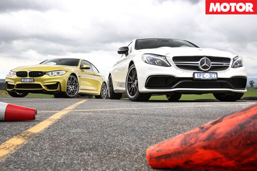 Mercedes -AMG-C63-S-Coupe -vs -BMW-M4-Competition -front