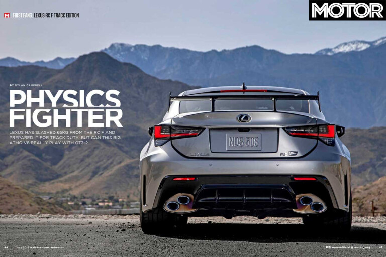 MOTOR Magazine May 2019 Issue Preview Lexus RC F Track Edition Fanged Jpg