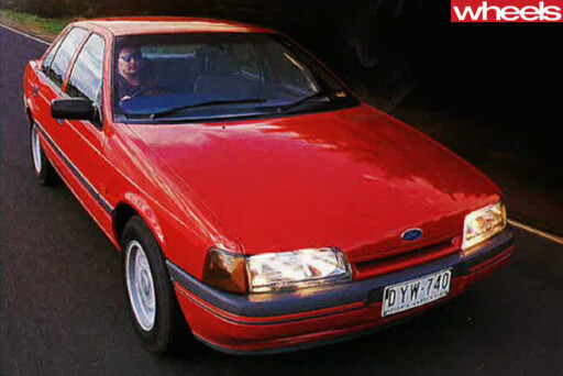 1989-ford -falcon -front -side -driving
