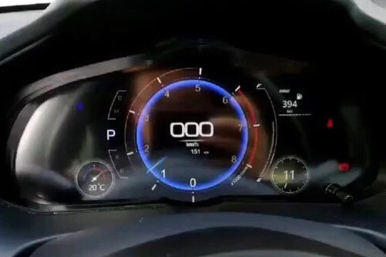 Spy shots show digital gauges for Mazda 3