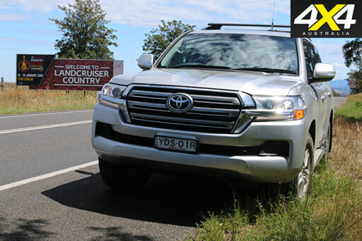 Land Cruiser 200-Series coutry on road-