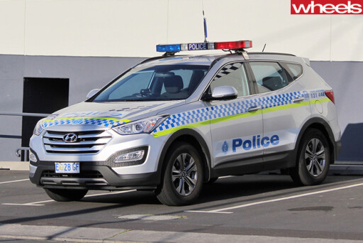 2017-Hyundai -Santa -Fe -Tasmania -Police