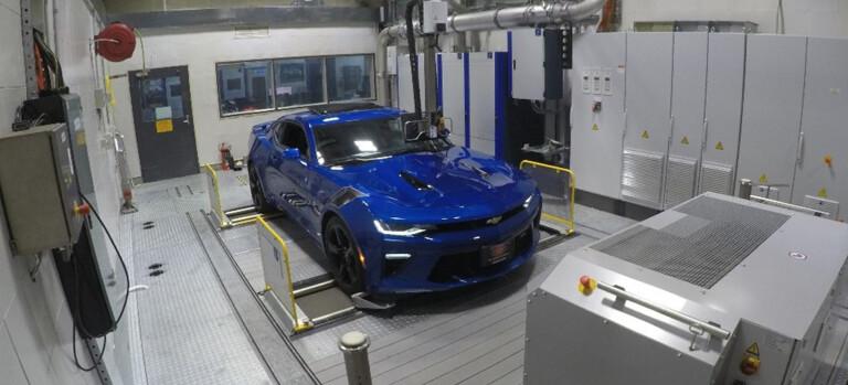 Chevrolet Camaro in emissions lab main