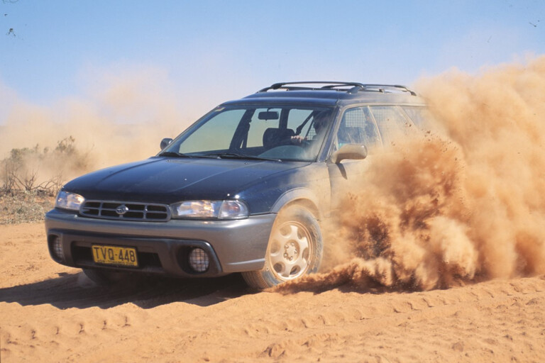 Subaru Legacy in the Australian Outback