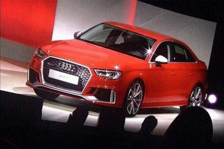 Audi RS3 sedan caught undisguised