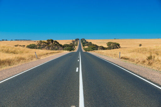 Deserted outback road