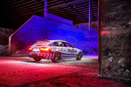 Audi -RS4-police -force -rear