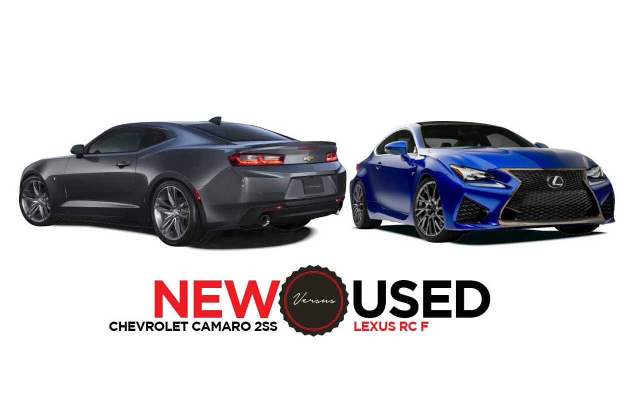 2019 Chevrolet Camaro 2SS vs 2015 Lexus RC F: New vs Used