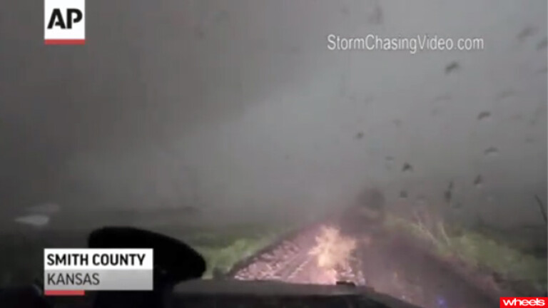 Video: Car survives Tornado strike