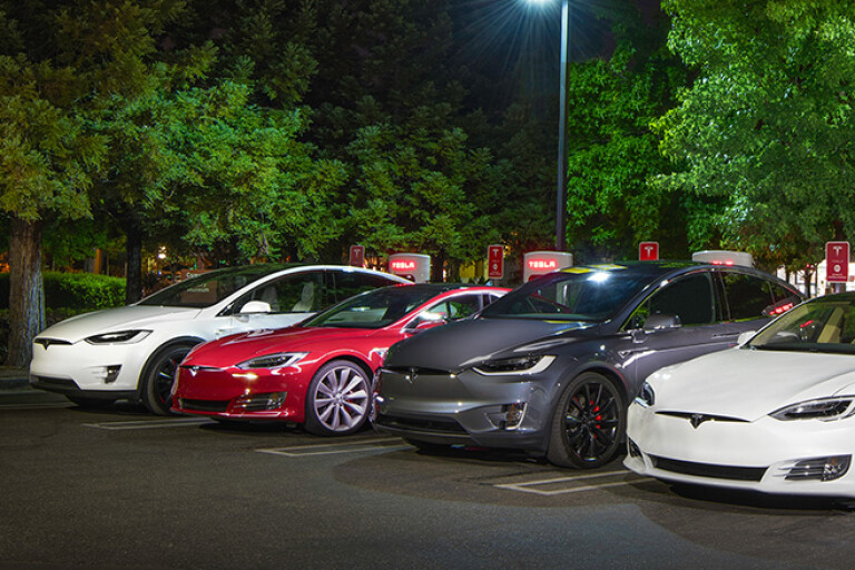 Tesla supercharging