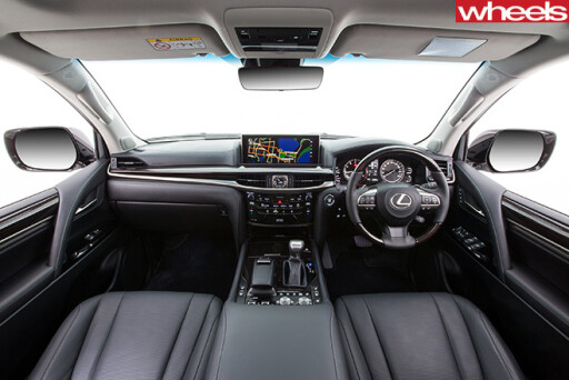 Lexus -LX70-interior -front -seats -dash