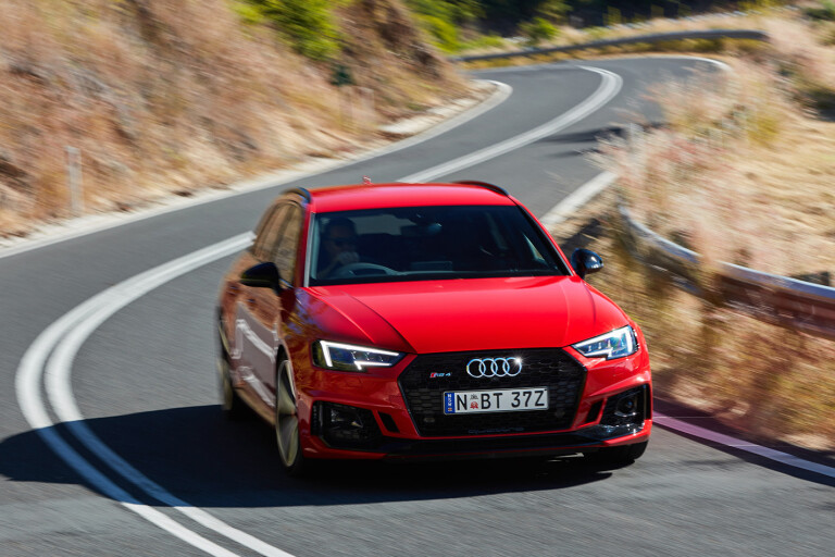 Audi RS 4 Driving Front Jpg