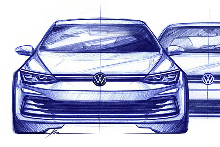 New Volkswagen Golf MK8 Sketches