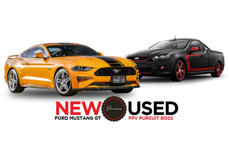 2018 Ford Mustang GT vs 2012 FPV Pursuit Boss ute New vs Used