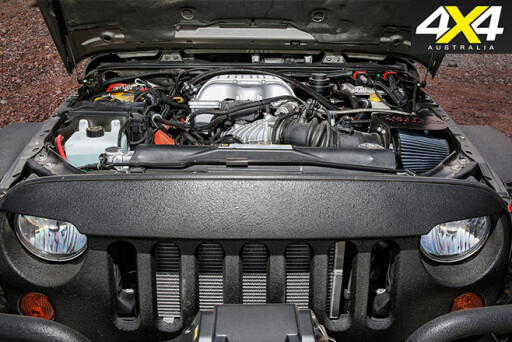 6x6 Jeep JK Wrangler engine