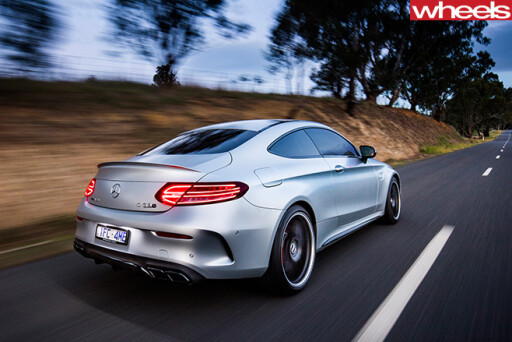 Mercedes -AMG-C63-Coupe -rear -side