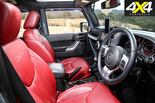 JK wrangler red interior