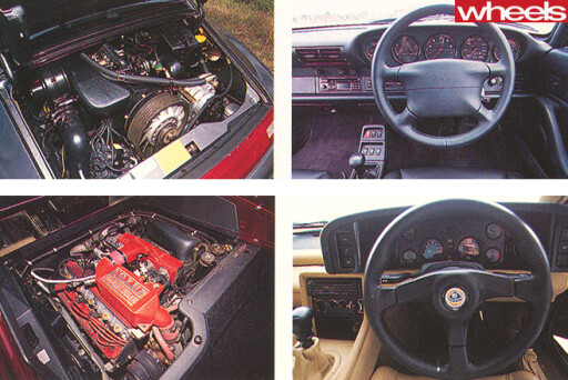 Porsche -911-interior -and -engine -bay -Lotus -interior -and -engine -bay