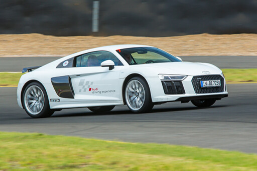 Audi -R8-driving -side-