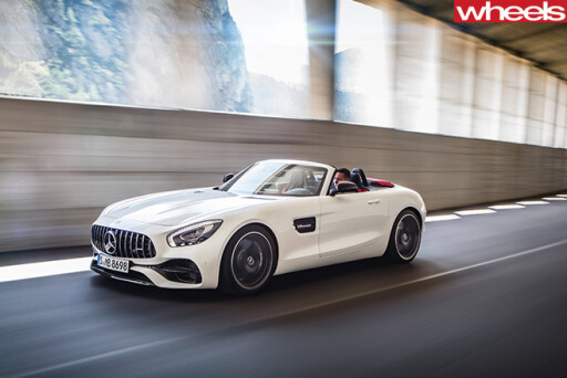 Mercedes -AMG-GT-driving -side
