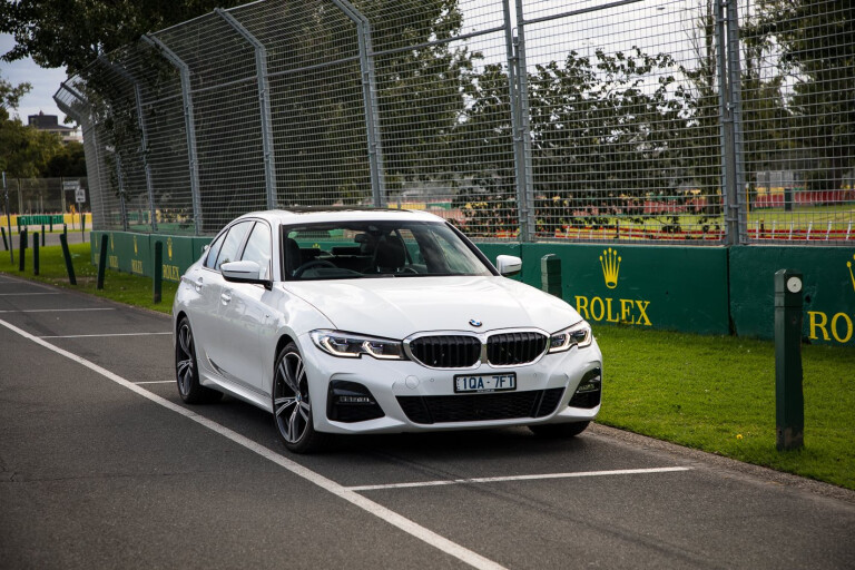 2020 BMW 320i at the Australian F1 Grand Prix track