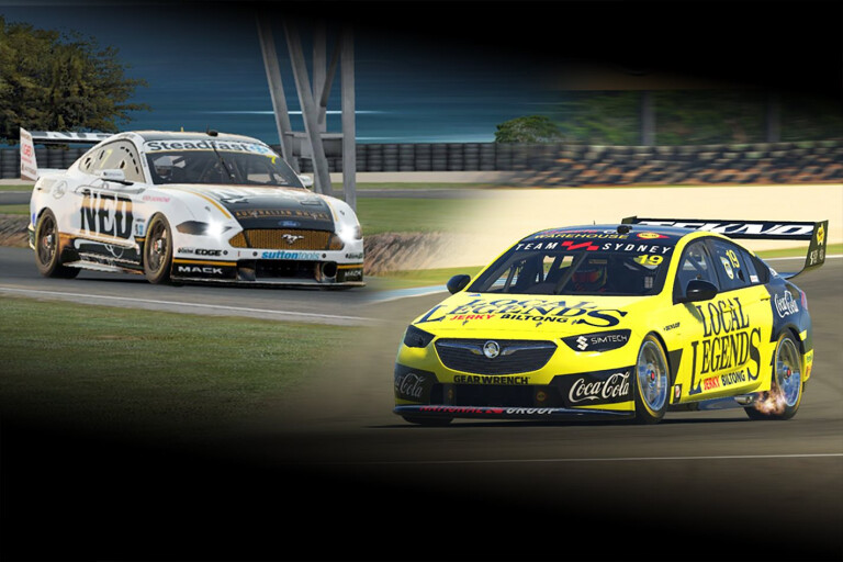 iRacing Supercars Ford Mustang and Holden Commodore