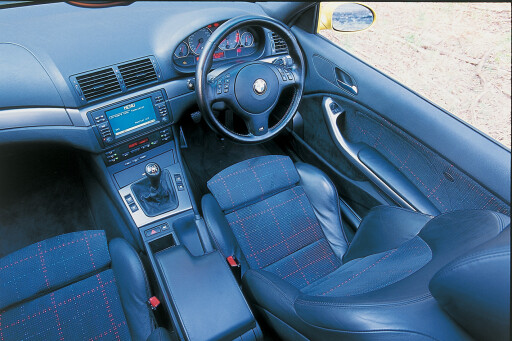 2003 BMW M3 interior