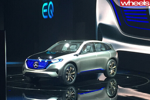 Mercedes -Benz -EQ-concept -SUV-show -floor