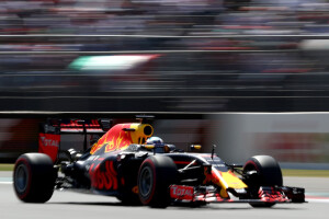 Daniel Ricciardo driving for Red Bull in Formula One