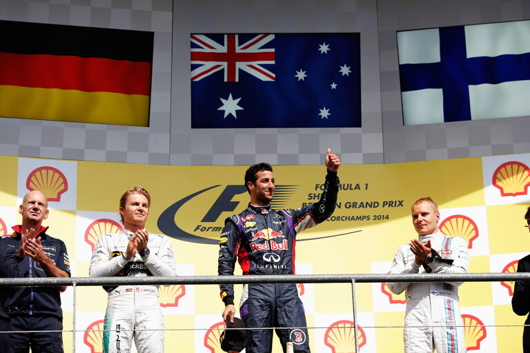 F1: Daniel Ricciardo wins at the Belgium Grand Prix