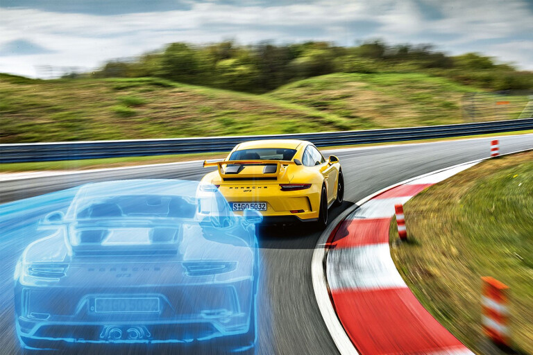 Porsche Mark Webber mode track self driving