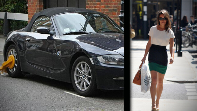 Pippa Middleton's $60k BMW gets clamped