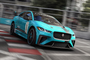 Jaguar electric performance SUV racing