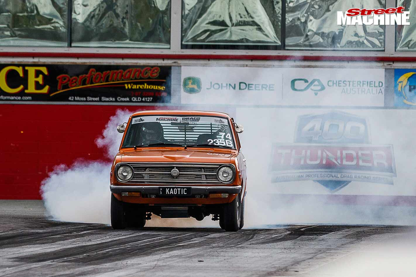 Turbo Datsun 1200 wagon at Drag Challenge Weekend