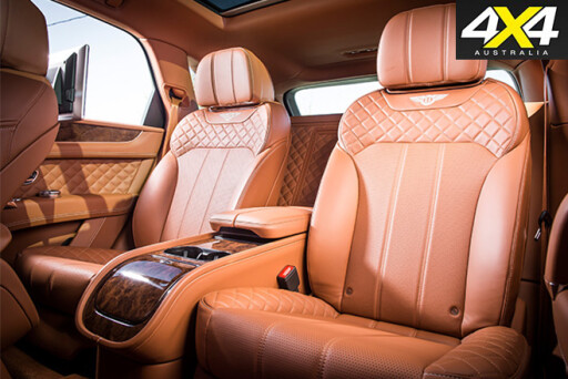 Bentley Bentayga driving rear seats