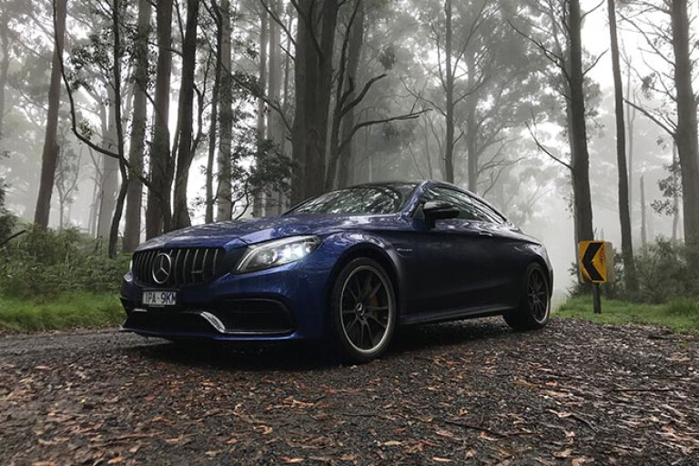 Mercedes-AMG C63 S coupe forest