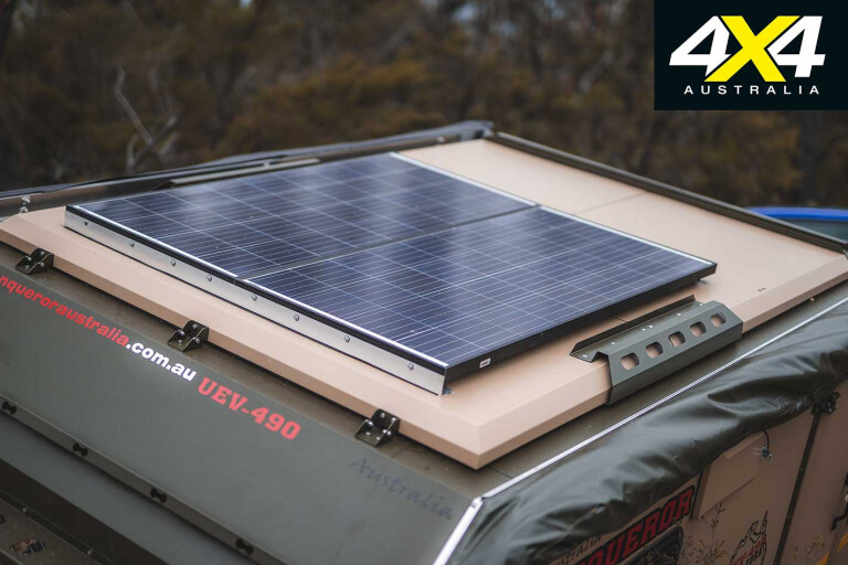 Conquerer UEV 490 Camper Trailer Solar Panel Jpg