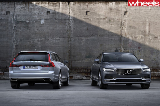 Volvo -V90-and -Volvo -S90-front -rear