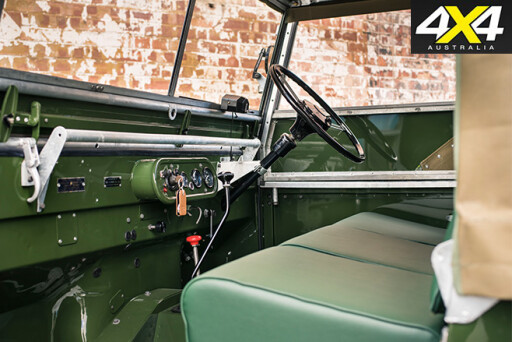 Land Rover Classic Reborn interior