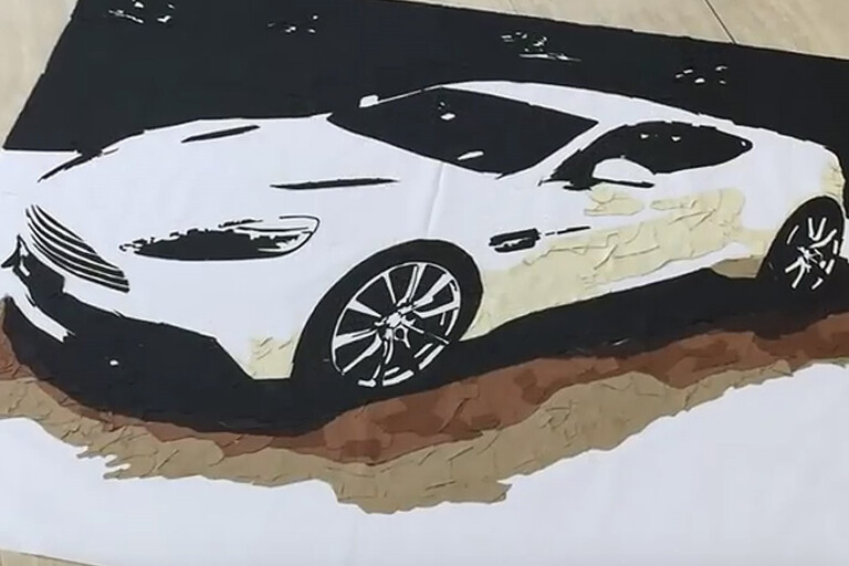 Aston Martin Vanquish car art
