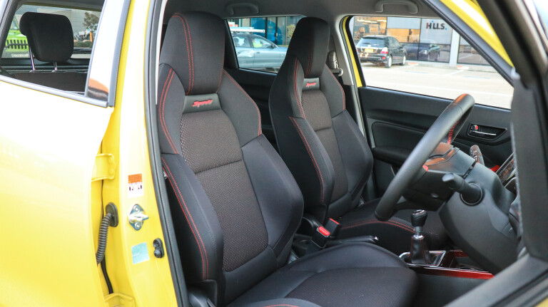 2019 Suzuki Swift Sport interior front seats