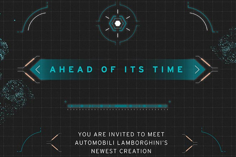 Lamborghini new model invite