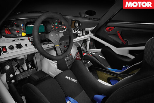 Porsche GT1 Evo road racer interior