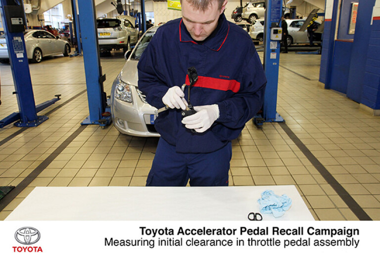 Toyota Accelerator Pedal recall